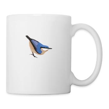jz.birds nuthatch bird design - Mug - white - Right
