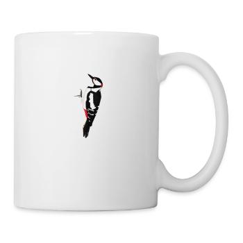 jz.birds woodpecker bird design - Mug - white - Right