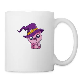 Magic Pig Hat Halloween - Mug - white - Right