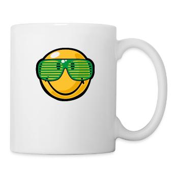 Smiley Sunglasses - Mug blanc - blanc - Droite