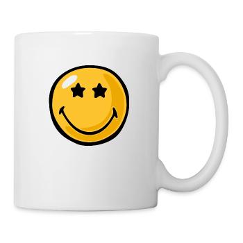 Smiley star eyes - Tasse - Weiß - Rechts