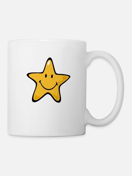 Smiley Star - Kubek - biały