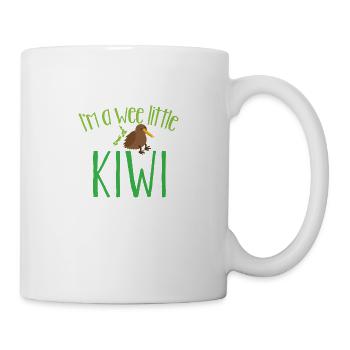 Petit kiwi avec la Nouvelle-Zélande - Mug blanc - blanc - Droite