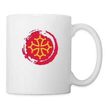 croix occitane 02 - Mug blanc - blanc - Droite