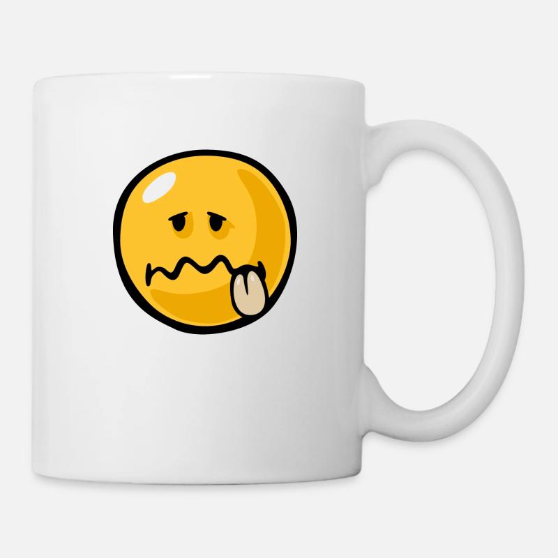 Smiley ill - Tasse - Weiß