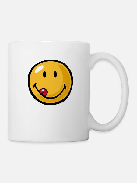 Smiley little lick - Tasse - Weiß