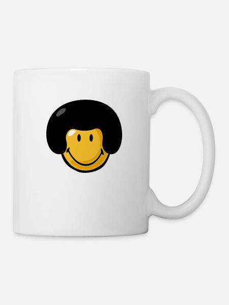 Smiley afro - Mug - white