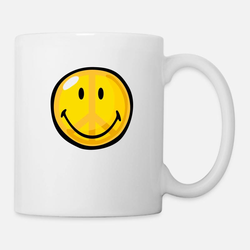 Smiley cnd symbol - Mugg - vit