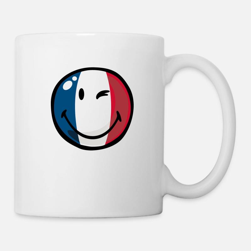 Smiley France - Mug blanc - blanc