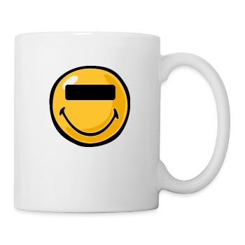 Smiley anonymous - Mug blanc - blanc - Droite