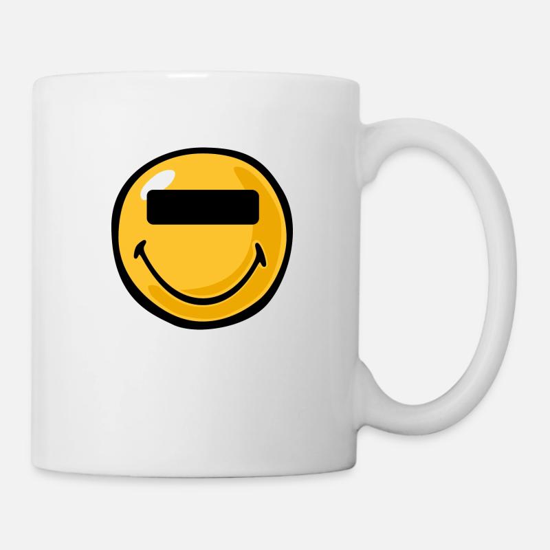 Smiley anonymous - Tasse - Weiß
