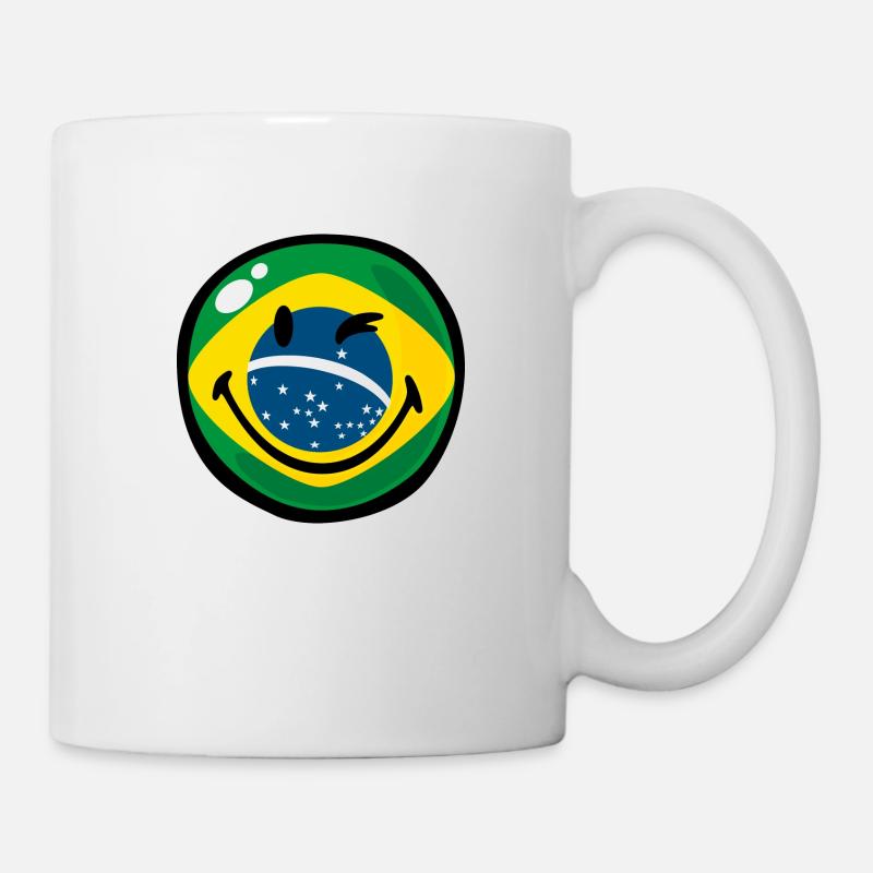 Smiley Brazil - Mug - white