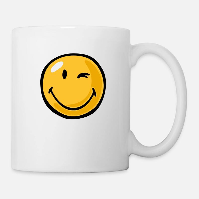 Smiley friendly - Tasse - Weiß