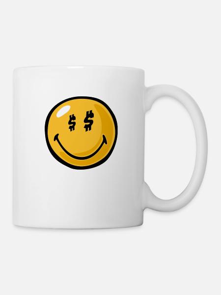Smiley greed - Mug - white