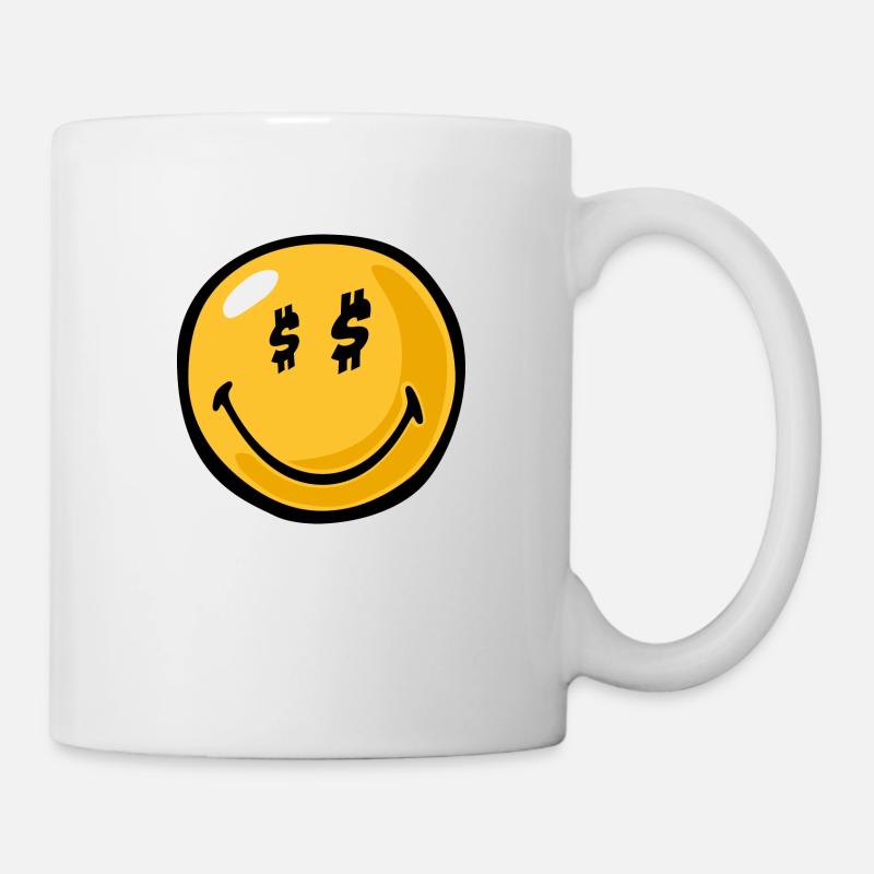Smiley greed - Mug blanc - blanc