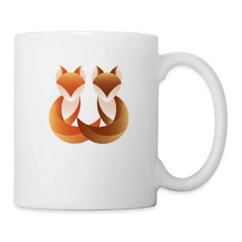 Fox duo 2 - Mug - white - Right