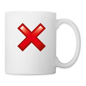Smiley Cross - Mug blanc - blanc - Droite