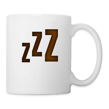 Smiley Sleeping 'ZZZ' - Mug - white - Right
