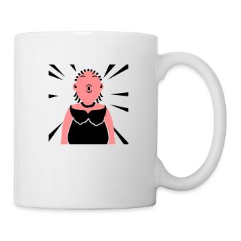 Chanteuse d’opéra / Fat Lady Sings (2c) - Mug blanc - blanc - Droite