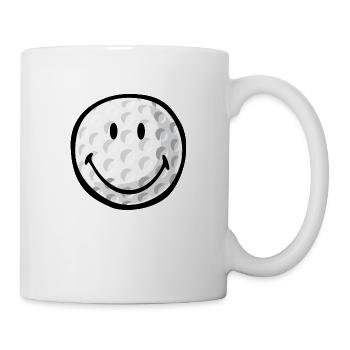 Smiley Golf Ball - Tasse - Weiß - Rechts