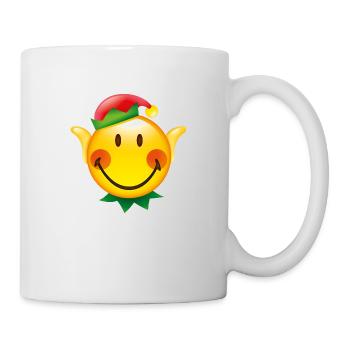 Smiley Glossy Christmas Elf - Mug blanc - blanc - Droite