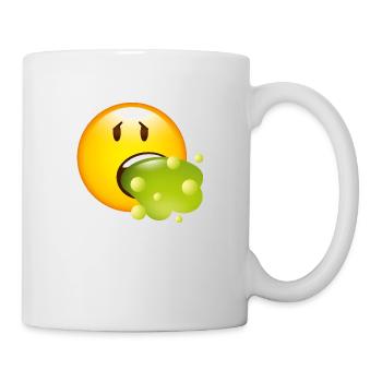 Smiley Glossy Barf - Mug - white - Right