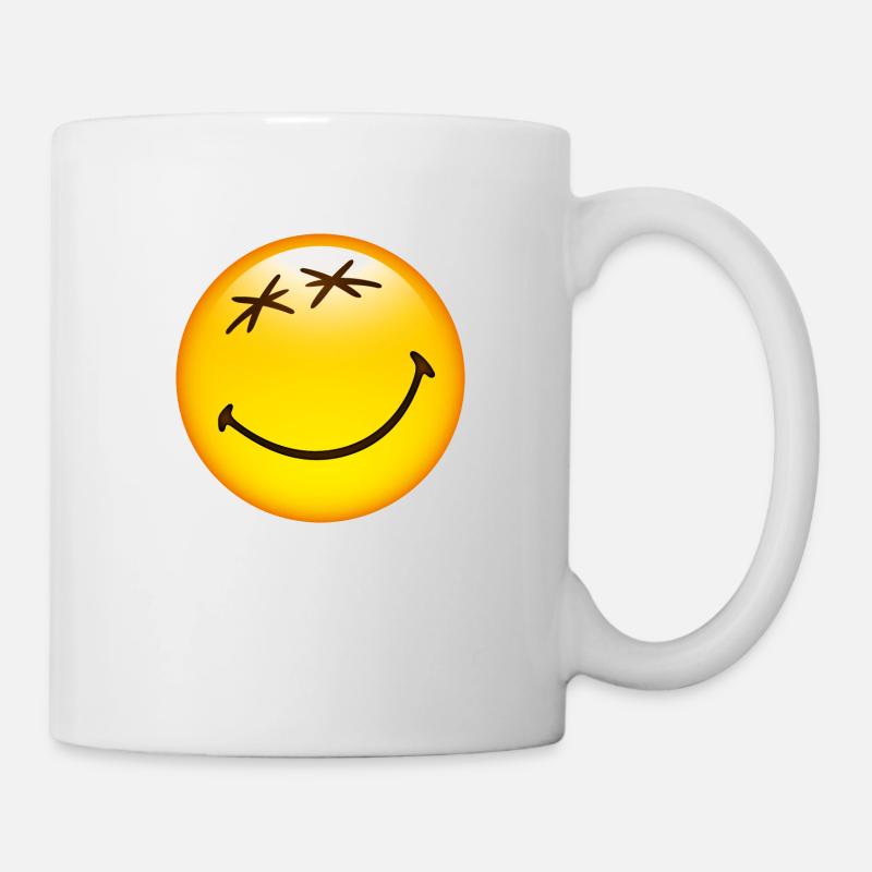Smiley Glossy Happy - Mug blanc - blanc