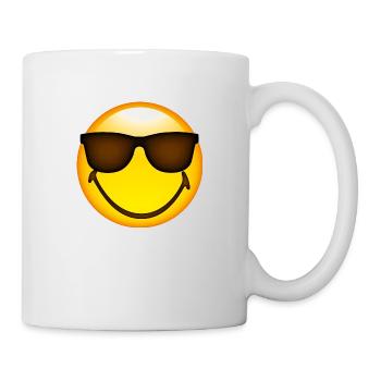 Smiley Glossy Sunglasses - Mug - white - Right
