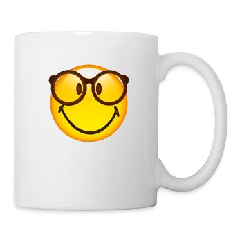 Smiley Glossy Nerd - Mug - white - Right