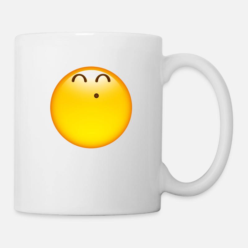 Smiley Glossy Happy Whistle - Mug blanc - blanc