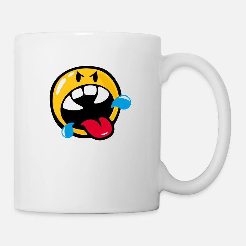Smiley Anger Rabid - Tasse - Weiß