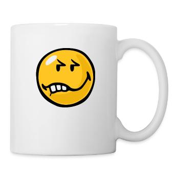 Smiley Anger Exasperation - Tasse - Weiß - Rechts