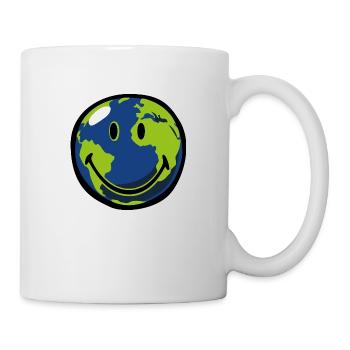 Smiley Earth - Tasse - Weiß - Rechts