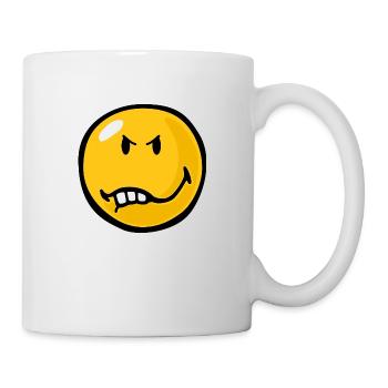 Smiley Anger Vexed - Tasse - Weiß - Rechts