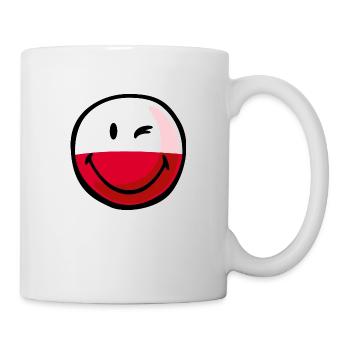 Smiley Flag Poland - Mug blanc - blanc - Droite