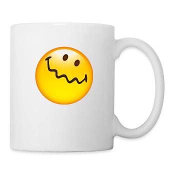 Smiley Glossy Uncertain - Mug - white - Right