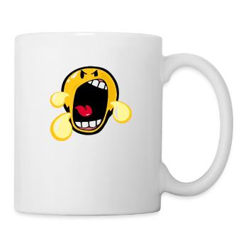 Smiley Anger Irate - Tasse - Weiß - Rechts