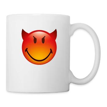 Smiley Glossy Devil - Mug - white - Right