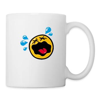 Smiley Sadness Hysteria - Tasse - Weiß - Rechts