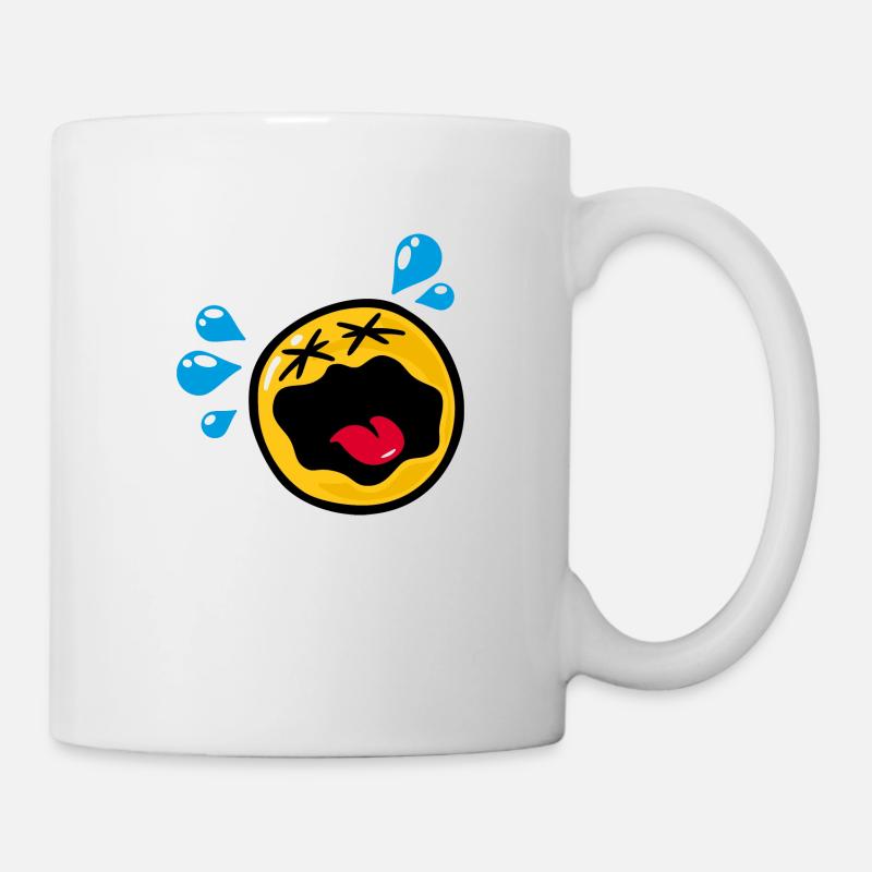 Smiley Sadness Hysteria - Tasse - Weiß