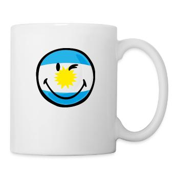 Smiley Flag Argentina - Mug - white - Right