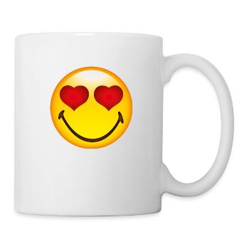 Smiley Heart - Tasse - Weiß - Rechts
