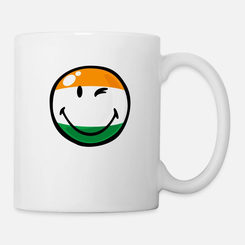 Smiley India - Mug - white