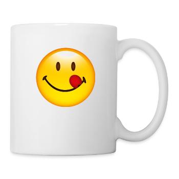 Smiley Taste - Tasse - Weiß - Rechts