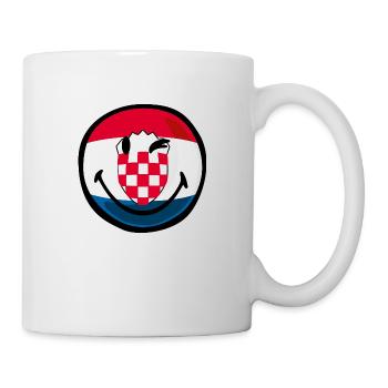 Smiley Croatia - Mug blanc - blanc - Droite
