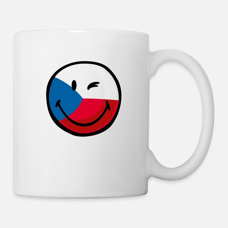 Smiley Czech Republic - Tasse - Weiß