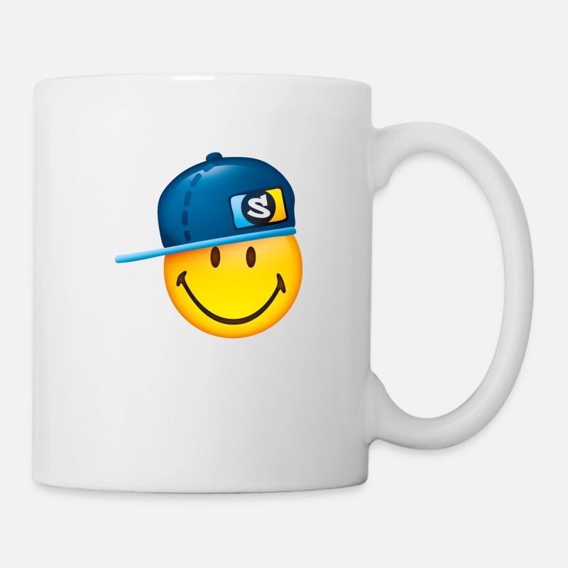 Smiley Cap - Tasse - Weiß