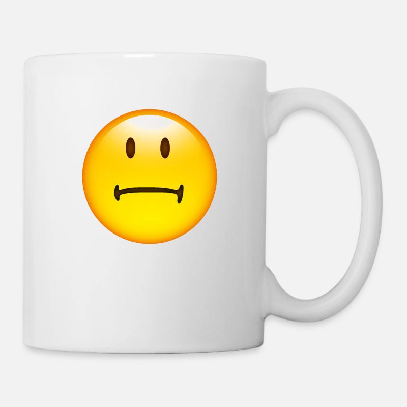 Smiley Bored - Tasse - Weiß