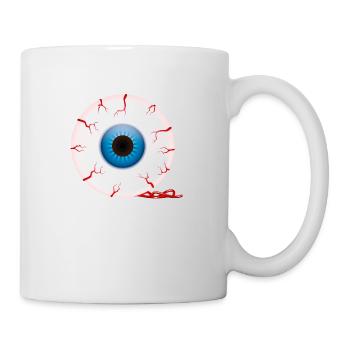 Smiley Halloween Eye - Tasse - Weiß - Rechts
