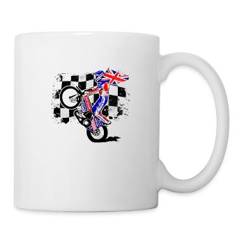 Speedway - Union Jack - UK Flag - Tasse - Weiß - Rechts